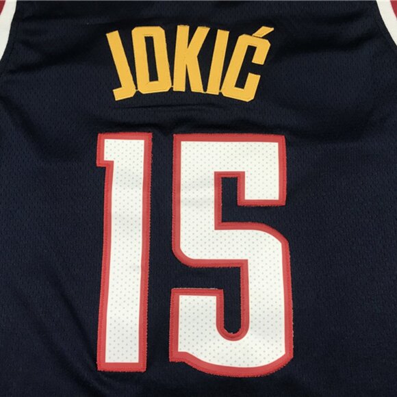 Mens Nikola Jokic Navy Stitched Jersey - Picture 4 of 4